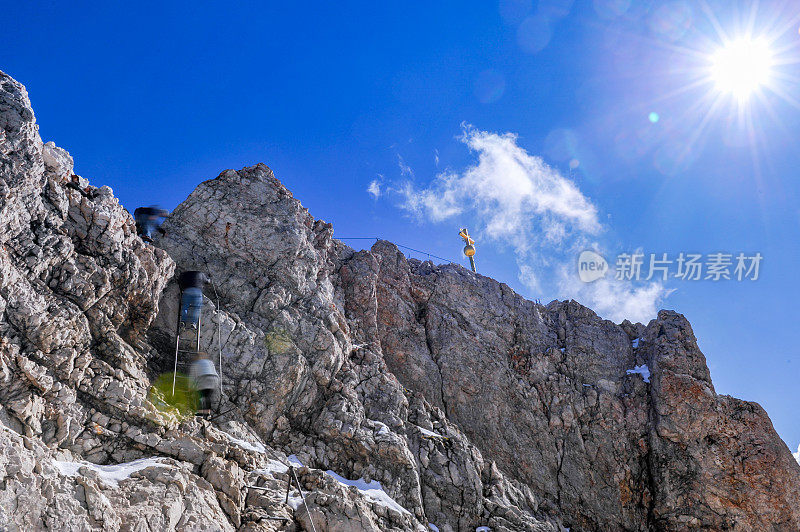 德国Garmisch-Partenkirchen Zugspitze峰会